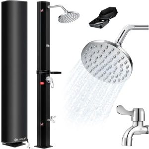 Kesser Solardusche 40 Liter mit Metall-Duschablage und Schutzhaube