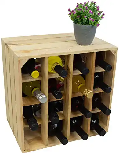 Weinregal Kistenkolli Altes Land 16er in verschiedenen Farben