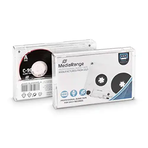 Mediarange Audiokassette C-90 I für professionelle Audioaufnahmen