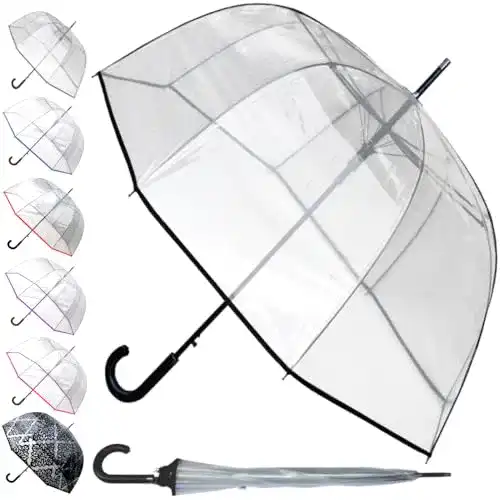 Transparenter Regenschirm von Collar and Cuffs London