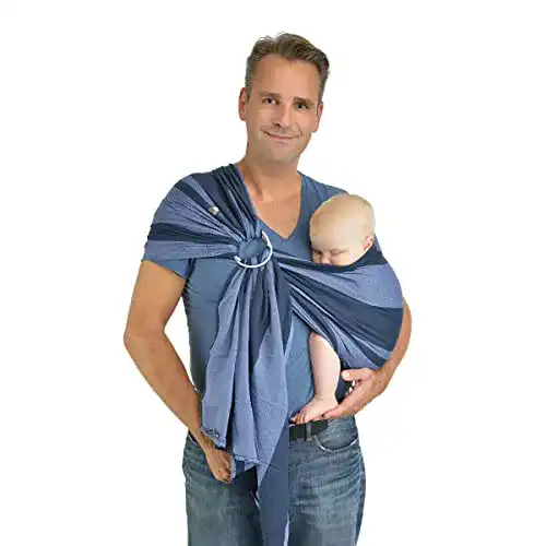Babytragetuch Hoppediz Ring-Sling für Neugeborene und Babys