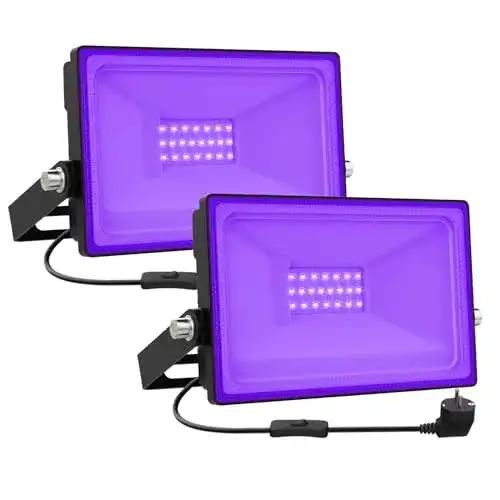 Onforu Schwarzlicht Strahler 2er Set 20W LED IP66