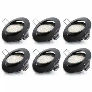 LED Einbaustrahler flach dimmbar 6x Deckenspot Brandson