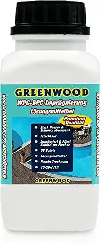 WPC Pflegeöl Greenwood zur Imprägnierung für Terrassendielen in Anthrazit-Grau