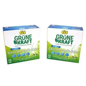 Spülmaschinentabs ohne Plastik FIT Grüne Kraft Classic 144 Stück