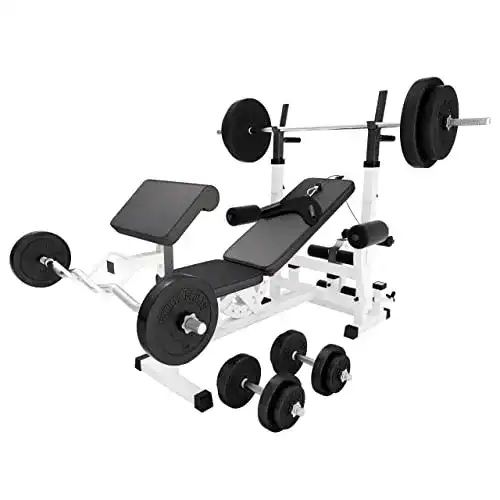 Gorilla Sports Kraftstation mit 100 kg Hantelset