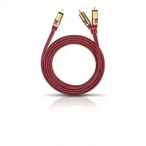 Oehlbach NF Y-Sub 300 Y-Cinch Subwoofer-Kabel 3m rot