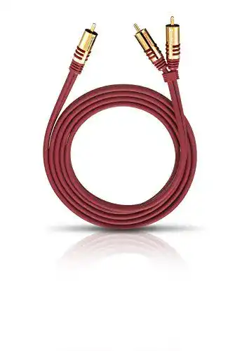 Oehlbach NF Y-Sub 300 Y-Cinch Subwoofer-Kabel 3m rot