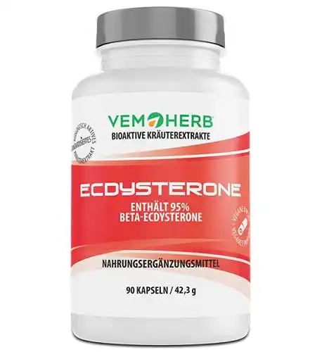 Ecdysteron Vemoherb 95% 500 mg mit Leuzea Extrakt 90 Kapseln