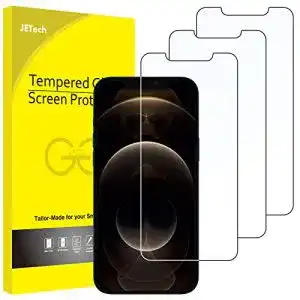 Jetech Panzerglas Schutzfolie für iPhone 12 Pro Max 6,7 Zoll