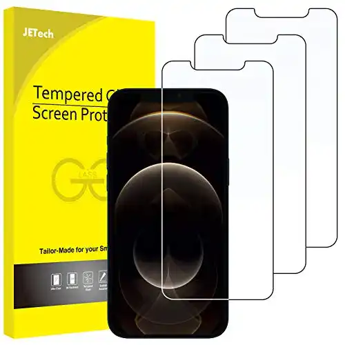 Jetech Panzerglas Schutzfolie für iPhone 12 Pro Max 6,7 Zoll