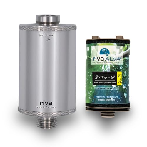 Rivaalva Skin & Hair Duschfilter aus Edelstahl mit EM-Keramik