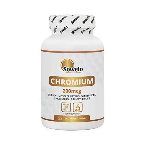 Chromtabletten Sowelo Chromium Picolinate 200 mcg für normalen Blutzuckerspiegel