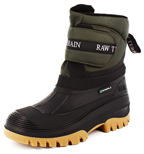 Winterstiefel für Herren Spirale Tommy in Grün, Größe 41