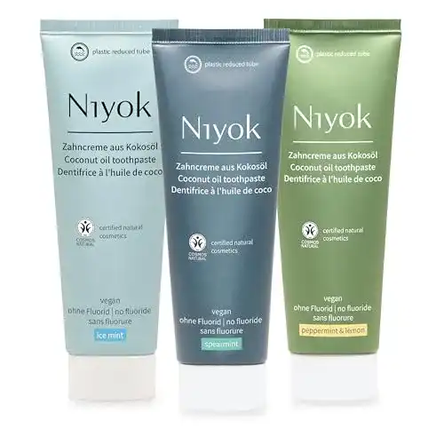 Bio Zahnpasta Niyok Zahncreme mit Bio Kokosöl (3x75ml)