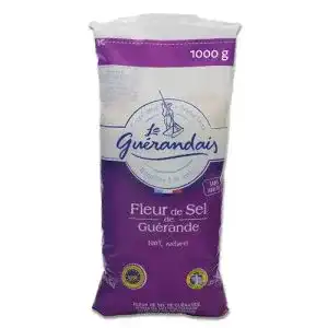 Meersalz Le Guérandais Fleur de Sel de Guérande 1000g grobes Salz