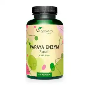 Papain Vegavero Papaya Enzym 2100 mg hochdosiert