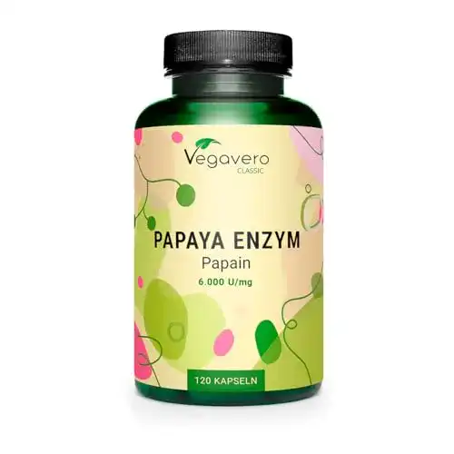Papain Vegavero Papaya Enzym 2100 mg hochdosiert