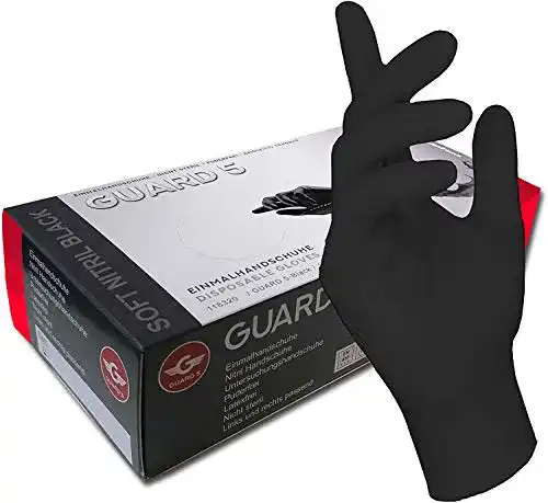 Einmalhandschuhe schwarz GUARD 5, 200 Stück im Großpack
