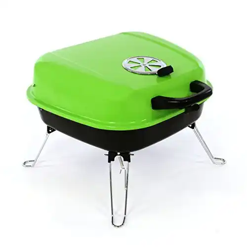 Nexos Mini Koffergrill – Kompakter Holzkohlegrill für Garten und Outdoor