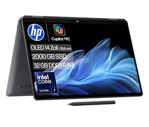HP Convertible OmniBook Ultra Flip Laptop mit Intel Core und KI-Funktionen