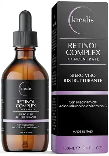 Retinol Serum 100ml mit Niacinamid, Hyaluron und Vitamin C