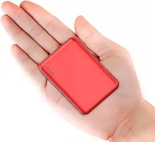 Mini-Powerbank Vancely 10000mAh Kompakte Powerbank für unterwegs