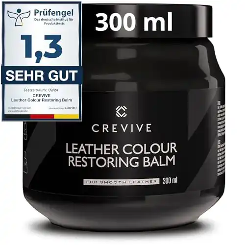 Crevive Leder Reparatur Set Schwarz 300 ml für Lederpflege und -reparatur
