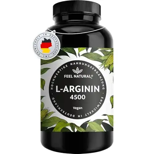 L-Arginin Feel Natural – 365 vegane Kapseln mit 4500mg