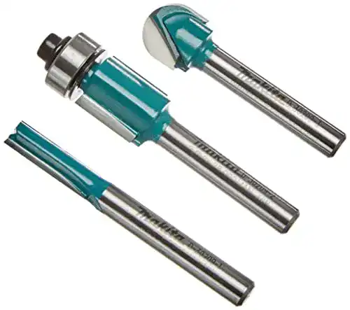 Fräser-Set Makita D-30209 3-teilig mit Hartmetall und 6 mm Schaft