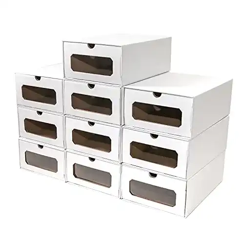 Schuhkarton Present Fill 10 x Aufbewahrungsbox in Weiß