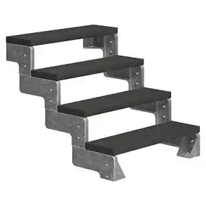 Außentreppe Dolle Gardentop mit 4 Stufen und Geschosshöhe von 72 bis 88 cm