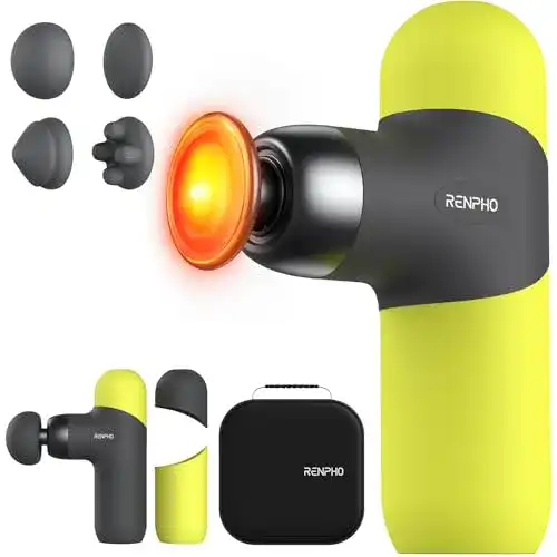 Renpho Mini Thermal Massagepistole mit Wärmefunktion und Tragetasche