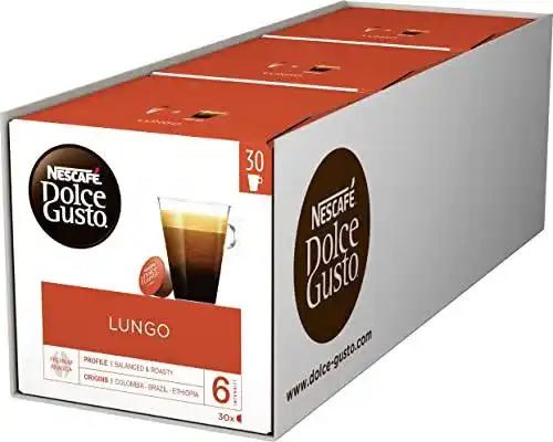 Kaffeekapseln Nescafé Dolce Gusto Lungo aus 100% Arabica Bohnen