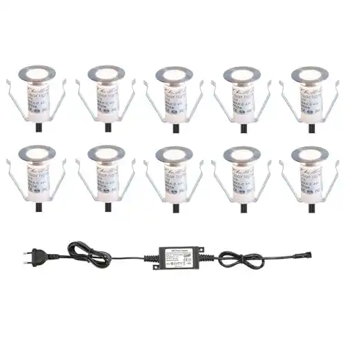 Bodeneinbaustrahler Subosi FVTLED 10er Set DC 12V für Innen und Außen
