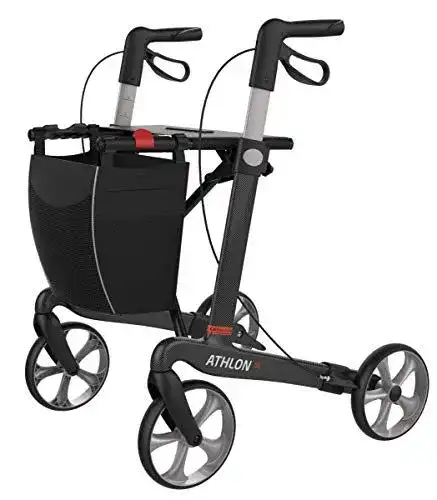 Leichter Rollator Rehasense Carbon Athlon SL Größe M für mehr Mobilität