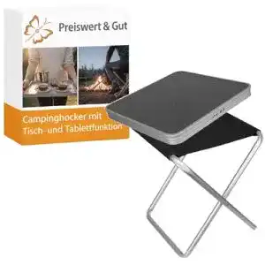 Campinghocker Klappstuhl mit Tischplatte für Outdoor-Aktivitäten