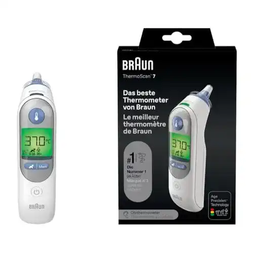 Braun ThermoScan 7 Baby-Fieberthermometer mit Age Precision-Technologie