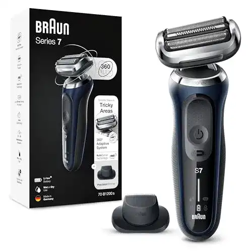 Nass-Trocken-Rasierer Braun Series 7 mit 360° Flexibilität für Herren