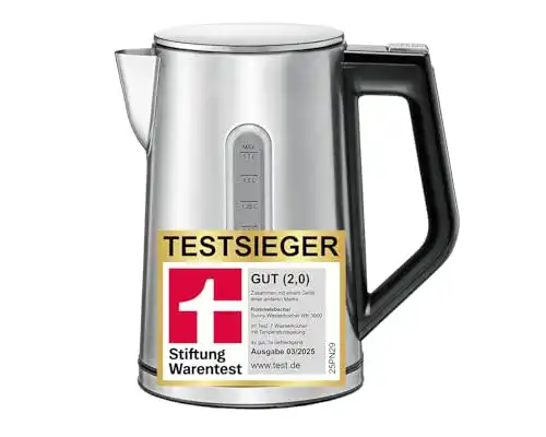 Rommelsbacher Wasserkocher WK 3000 mit 3000 Watt und 1,7 Liter Kapazität