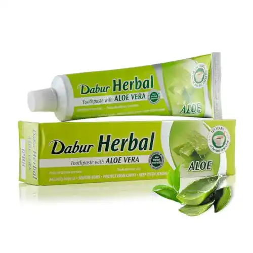 Aloe Vera Zahnpasta von Dabur – Ayurvedische Kräuter Naturals 100ml