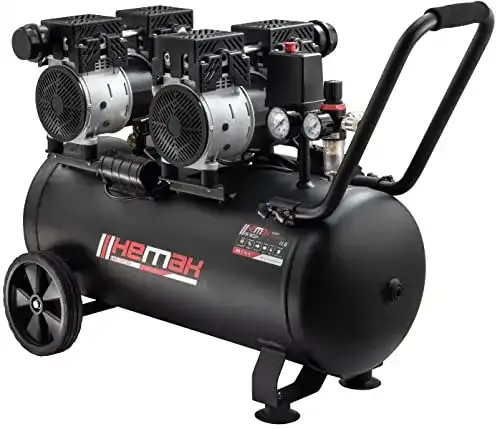 Flüsterkompressor 50 l Hemak HK-SK50+ Silent Druckluftkompressor