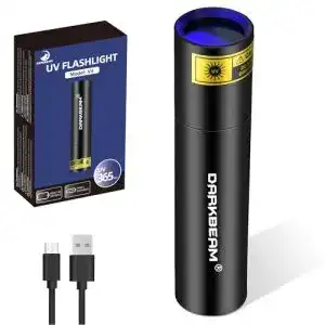 UV-Taschenlampe DARKBEAM 365nm Schwarzlicht mit USB-Akku