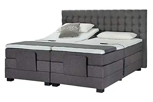 Boxspringbett 180×200 cm mit 7-Zonen TFK und Visco-Topper