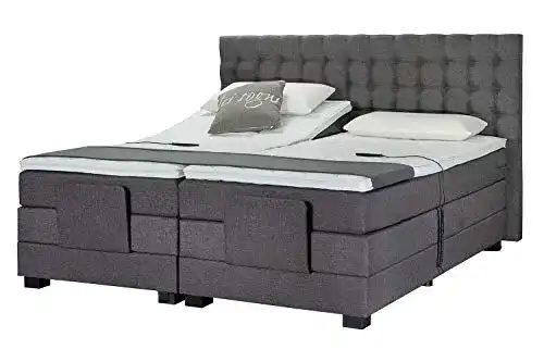 Boxspringbett 180×200 cm mit 7-Zonen TFK und Visco-Topper