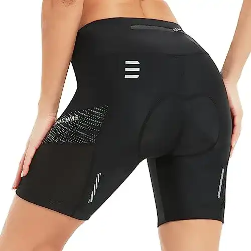 Fahrradhose Damen von NOOYME gepolstert 4D mit Tasche
