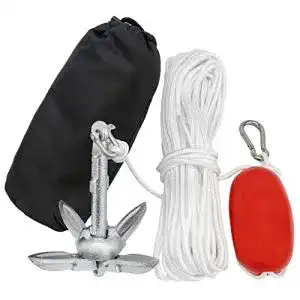 Klappanker Waterside Bootsanker Set mit Gusseisen Anker und Zubehör