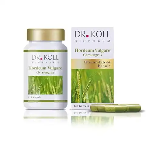 Gerstengras Kapseln von Dr. Koll Biopharm Bio und vegan