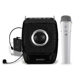 Tragbarer Sprachverstärker Shidu mit Handheld- und Headset-Mikrofon