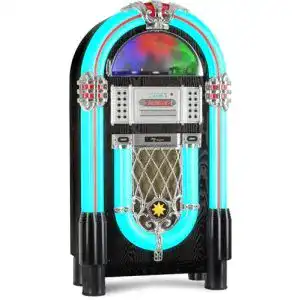 Beatfoxx GoldenAge XXL-Jukebox mit Plattenspieler und Bluetooth